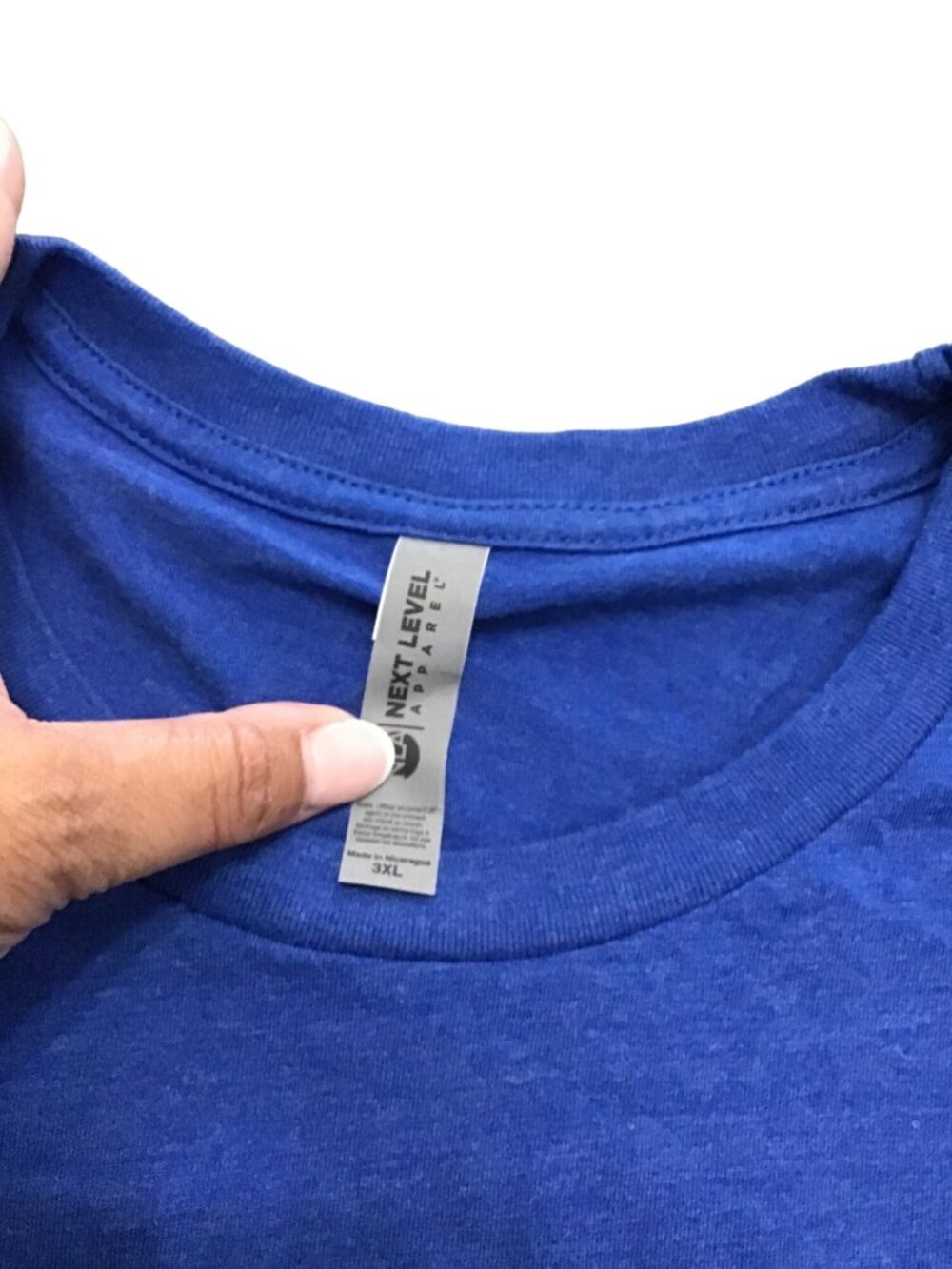 L.A. DODGERS MENS BLUE CREW NECK T-SHIRT SIZE 3XL  Team Logo in the back - Picture 3 of 7